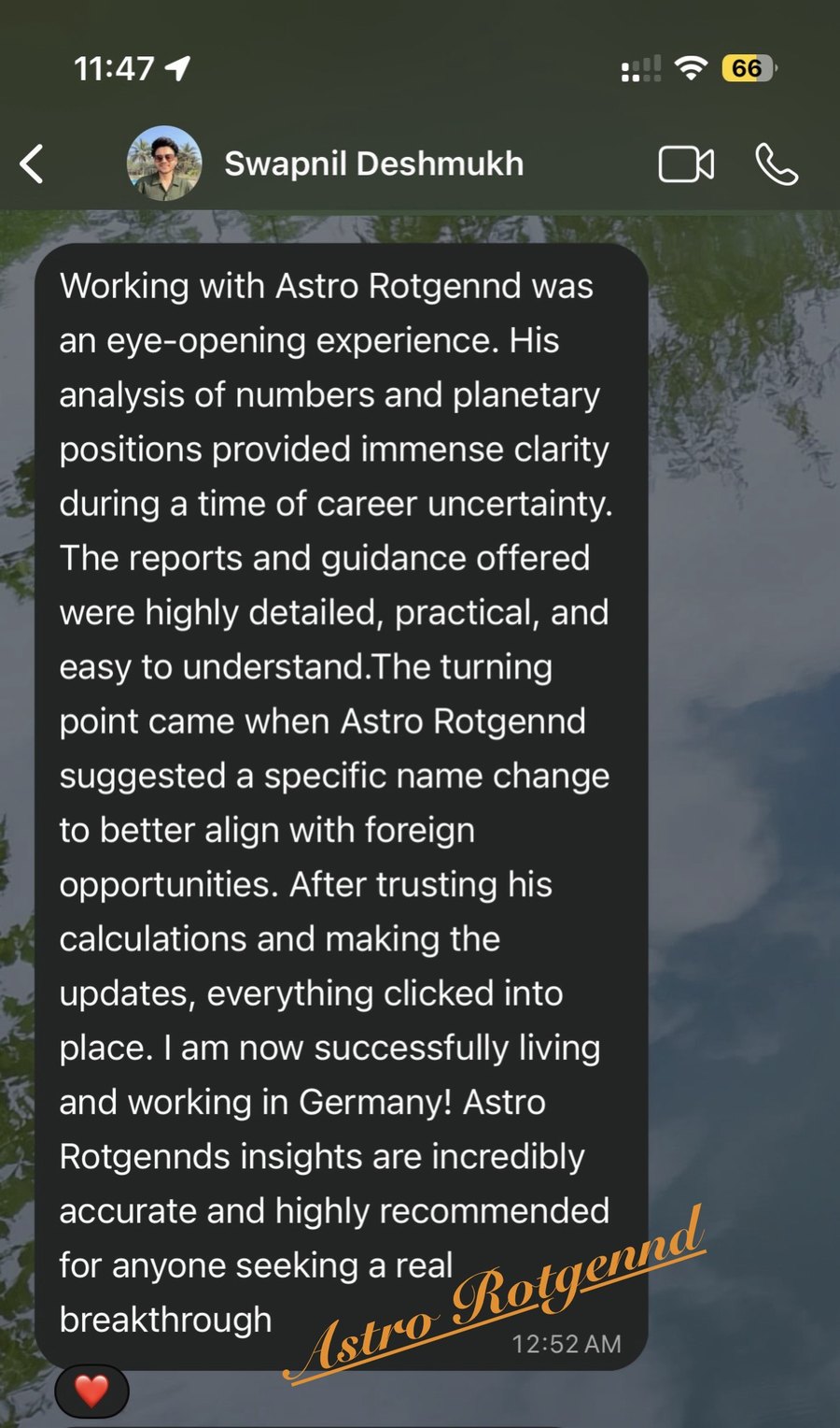 Client feedback on WhatsApp 4